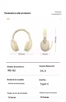 Auriculares inalámbricos con Bluetooth y micrófono, cascos con cancelación de ruido, sonido estéreo, deportivos, para juegos - details 13