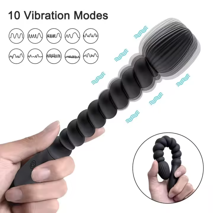 Leten Beads-masajeador de próstata, estimulador de bola, tapón Anal, 18+ adultos, mujeres, hombres, pareja, coqueteo, Gay, erótico, SM, Juguetes sexuales - 1