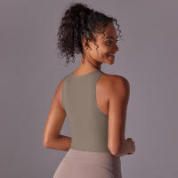 Sujetador de Yoga sin Costuras Alto Impacto Deportivo, Top de Cultivo A Prueba de Golpes, Secado Rápido, Ideal para Ciclismo y Gimnasio - details 33