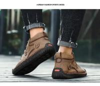 Zapatos informales de cuero hechos a mano para hombre, mocasines de invierno con piel, zapatos cómodos para caminar, zapatos planos para hombre, gran oferta - details 11