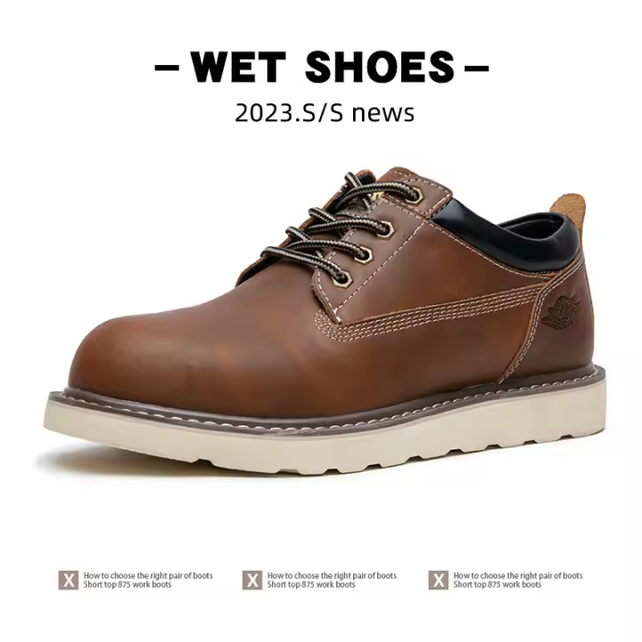 Nuevos zapatos de herramientas retro Zapatos de cuero casuales al aire libre americanos - 1