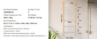 SucceBuy Estante para tuberías industriales, estantes de madera rústica para montaje en pared, estante de almacenamiento flotante para cocina, dormitorio, baño - details 9