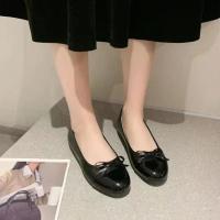 Zapatos planos de ballet para mujer, Un estribo, Mocasines elegantes con lazo - details 14