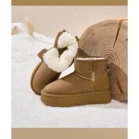 Botas de nieve, nueva moda 2025 con botines sencillos, zapatos de algodón cálidos - details 9