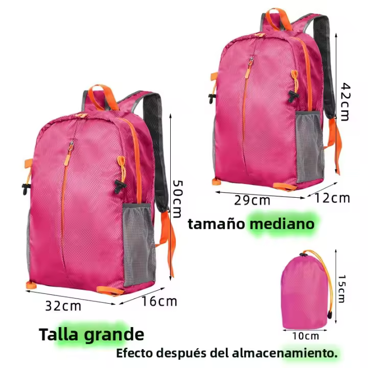 Mochila de montañismo, Mochila plegable ligera para mujer, bolsa de montañismo gruesa impermeable, bolsa de viaje japonesa para exteriores - 1