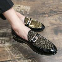 2023 nuevo vestido de cuero de moda de estilo italiano para hombres, zapatos casuales de negocios, zapatos puntiagudos de talla grande - details 4