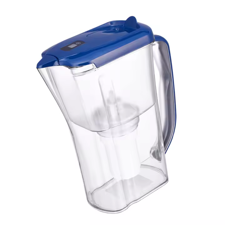 Jarra Filtradora de Agua SucceBuy de 9 Tazas, Sistema de Filtración de 5 Etapas con Flujo Rápido, Diseño Libre de BPA, Indicador de Cambio de Filtro, Dura 3 Meses o 40 Galones, Reduce la Cal, el Plomo, el Cloro y los Olores - 1