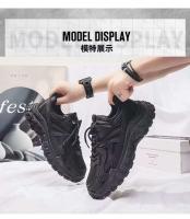 2025 nuevos zapatos deportivos de ocio para hombre de primavera negros son resistentes al desgaste, duraderos, modernos y modernos con forro de malla para el trabajo - details 4