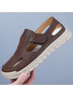 2025 sandalias hombre verano transpirable Baotou agujero zapatos hueco suave fondo deportes conducción playa vadeo sandalias - details 6