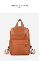 Mochila de PU para mujer, bolso de hombro de corta distancia para ordenador portátil de viaje, mochila de compras para senderismo al aire libre, mochila escolar grande a la moda para adolescentes - details 11