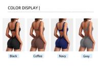 Shorts integrados con tirantes para mujer, espalda descubierta, yoga, novedad para verano 2024 - details 1
