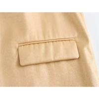 Chaqueta de Moda de Primavera para Mujer Blazer de Manga Larga con Abajo Dorado - details 8