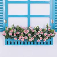 Rosa de seda Artificial de 10 cabezas, ramo de eucalipto y peonía blanca simulada, decoración de boda, flores falsas, decoración de jardín y hogar - details 14