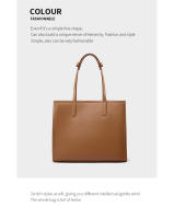 Nueva Bolsa Tote de Nicho para Mujeres de Cuero Genuino de Gran Capacidad, Maletín para Laptop, Bolsa de Viaje de Cuero de Vaca Negro - details 30