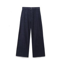 Conjunto de Pantalones Vaqueros para Mujer OUWU Moda de Traje Informal de Dos Piezas con Camisa de Lazo Vaquero - details 5