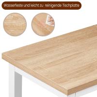 Set Mesa de Bar y 2uds. Taburete de Bar Muebles Cocina Silla de Comedor para Salón Cocina Mesa 120x40x100 cm Estructura de Metal, MDF Roble Claro - details 55