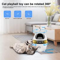Interactive Cat Toys,3-in-1 Funny Exercise Electric Rotating Cat Toys for Indoor Cats Laser Toy,Automatic Cat Ball Kitten Toys - details 1