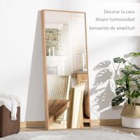Espejo de Pared Grande de Madera Estilo Moderno 45x125 cm Ideal para Sala de Estar, Dormitorio, Entrada - details 2