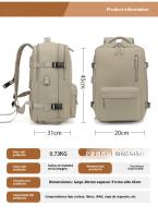 Mochila de viaje Mochila de equipaje multifuncional ligera grande de gran capacidad para mujer Bolsa de viaje de viaje corto - details 5