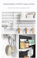Organizador de pared de tablero de clavijas, pantalla de montaje, Kit de tablero de herramientas, estante de almacenamiento, estante de pared - details 11