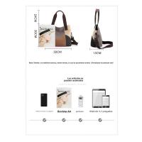 Moda bolso de las mujeres, la colisión bolsa de lona, de gran capacidad, retro, empalme bolsa de tela, nuevo bolso de hombro - details 0