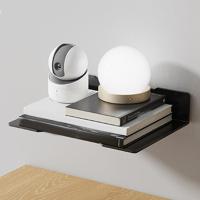 Estante enrutador de acero al carbono, soporte de almacenamiento para proyector de gran capacidad montado en la pared, soporte de proyector negro para ahorro de espacio para el hogar - details 7