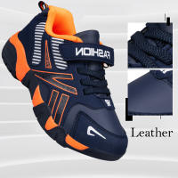 Zapatillas de deporte cómodas para niños, zapatos de tenis de cuero para la escuela, zapatillas casuales para niños, zapatillas antideslizantes para correr - details 4
