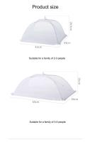 Shimoyama - Cubierta de mosquitera plegable para comida de cocina, picnic, mesa de comedor, estilo paraguas, tienda de campaña, utensilios de cocina - details 6