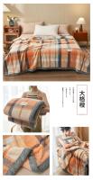 Manta de punto de hilo de chenilla suave, lavable a máquina, hecha a mano, para sofá y cama - details 15
