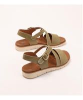 Sandalias planas de una tira para mujer con suela blanda y plantilla acolchada - details 4
