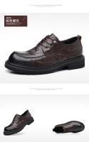 Nuevos zapatos casuales de piel de oveja de primera capa, zapatos de hombre de cuero para negocios - details 20