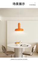 Lámpara colgante para cabecera, arte creativo con personalidad, candelabro de casa de estilo crema moderno Simple, dormitorio, seta, habitación de Hotel nórdica, Bar - details 6