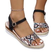 Sandalias de tacón de cuña de verano para mujer - details 1