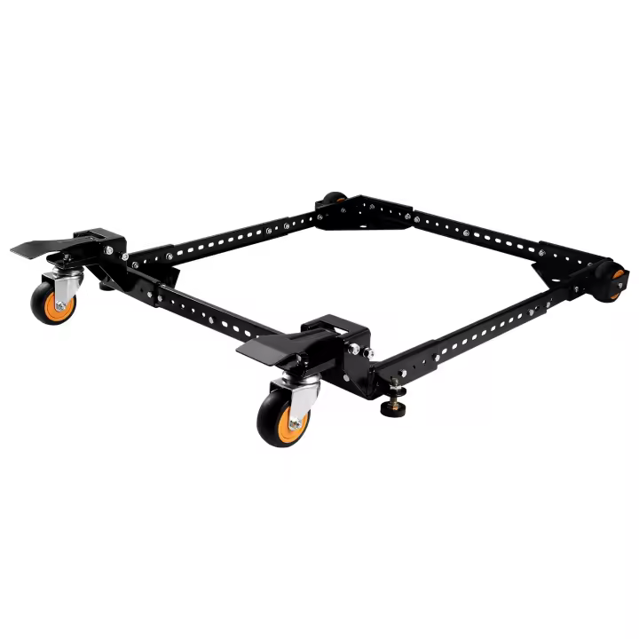 SucceBuy Base móvil, capacidad de peso de 650 libras, ajustable de 12"x12" a 36"x36", soporte resistente con ruedas giratorias para carpintería, herramientas, máquinas - 1