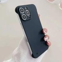 Funda de teléfono dura ultrafina sin bordes para iPhone 15 Plus 14 Plus 13 12 11 Pro Max, carcasa trasera mate a prueba de golpes sin marco - details 7