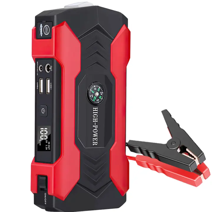 Cargador de Batería de Coche de Salto Rápido 28000mAh, 600A, Compatible con Motores de Gasolina y Diesel, Carga de Batería Inteligente con Cables - 1