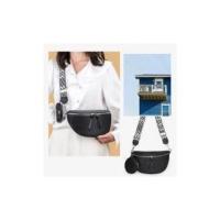 Riñoneras de media luna para mujer, bolso de pecho informal de cuero PU con monedero pequeño, bolsos cruzados de viaje de gran capacidad - details 9