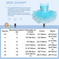 Vestido de baile de Ballet para niñas, sin mangas, lentejuelas brillantes, leotardo de malla, tutú, Ropa de baile, gimnasia, patinaje, disfraz de escenario actuación - details 0