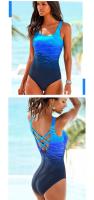 Traje de baño de una pieza para mujer, bañador Sexy de talla grande con realce, cuerpo cerrado, ropa de playa y piscina - details 3