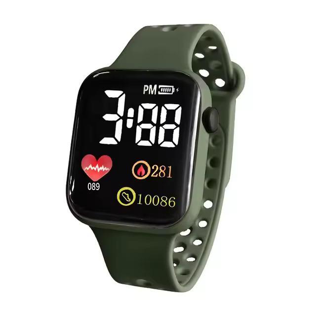 Reloj Deportivo Electrónico para Niños y Niñas Pulsera de Joyería de Gafas de Sol - 1