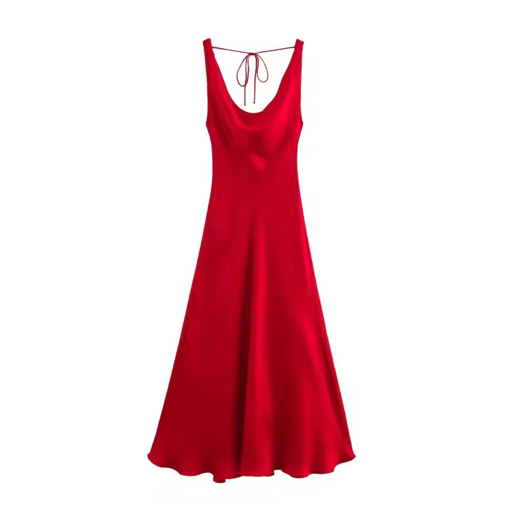 Vestido de manga corta con cuello en V ajustado elegante falda estampada plisada a la moda para mujer - 1