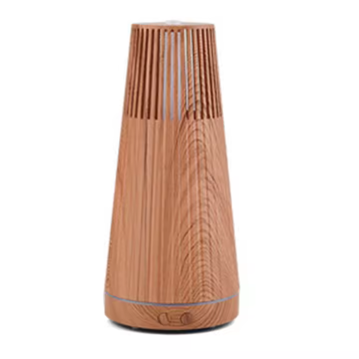 Humidificador de aire eléctrico, difusor de aceites esenciales con Control remoto, minigenerador de niebla de grano de madera y luz LED A - 1