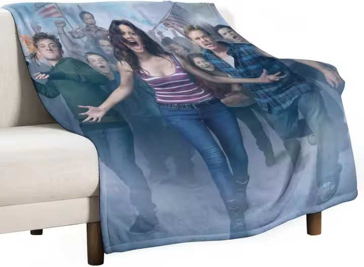 Mantas de franela sin champú para espectáculo de TV, mantas para sofá cama, sofá acogedor, felpa suave - 1