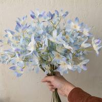 10 Uds. De flores artificiales de Oncidium de lujo, flor de orquídea de simulación elegante y realista, flores falsas de plástico para fiestas y bodas - details 3