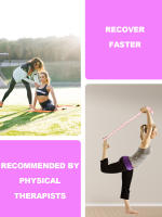 Correa elástica, correa elástica para estiramiento de yoga, pilates, ejercicio de gimnasia de danza y banda elástica flexible para pilates - details 3