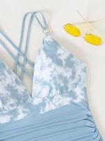 VigoJany Impreso 2025, Tirantes grandes de una pieza para mujer, traje de baño curvilíneo de talla grande con diseño sin espalda, ropa de playa - details 7
