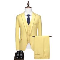Trajes de Lujo para Hombre de 3 Piezas Traje de Una Botonadura, Chaqueta, Traje Formal, Conjunto de Boda, Esmoquin para Novio (Traje + Pantalones + Chaleco) - details 5
