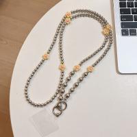 Correa cruzada para teléfono con cuentas de flores, cuerda colgante para bolso, cadena para teléfono móvil, cordón largo antipérdida para teléfono, correas para el cuello - details 4