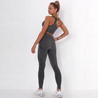 Conjunto de Yoga sin costuras para mujer, ropa deportiva de entrenamiento,Sujetador deportivo,2 piezas - details 3