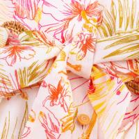 Falda plisada con estampado de moda para mujer, elegante vestido delgado de manga corta con cuello en V, regalo - details 9